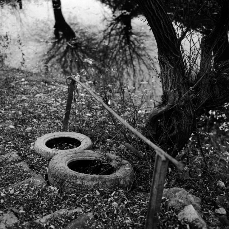 Conceptual fine art photograph exploring passage, distortion, and the visual metaphor of transition. From the series ‘Funel’ by Balša Gobović.